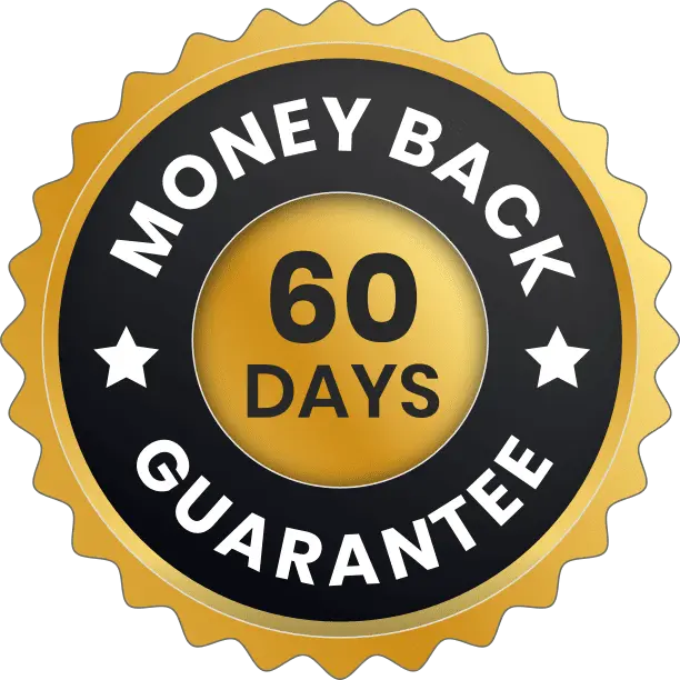 KeraFirm Pro 60-day money-back guarantee seal badge