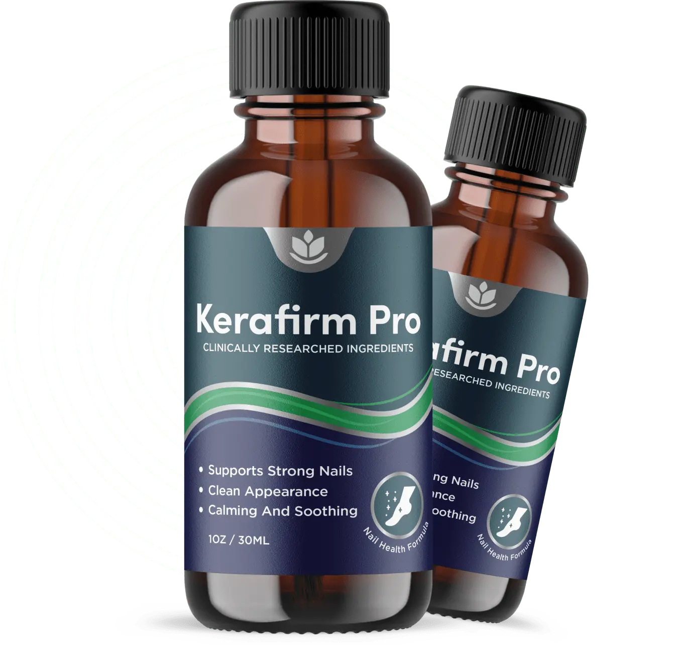 KeraFirm Pro brush-on nail formula with 13 botanical oils for toenail fungus support